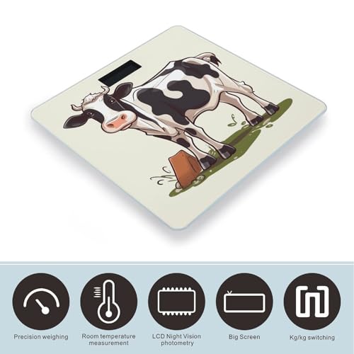 Báscula digital de baño con plataforma de vidrio templado miniatura 3