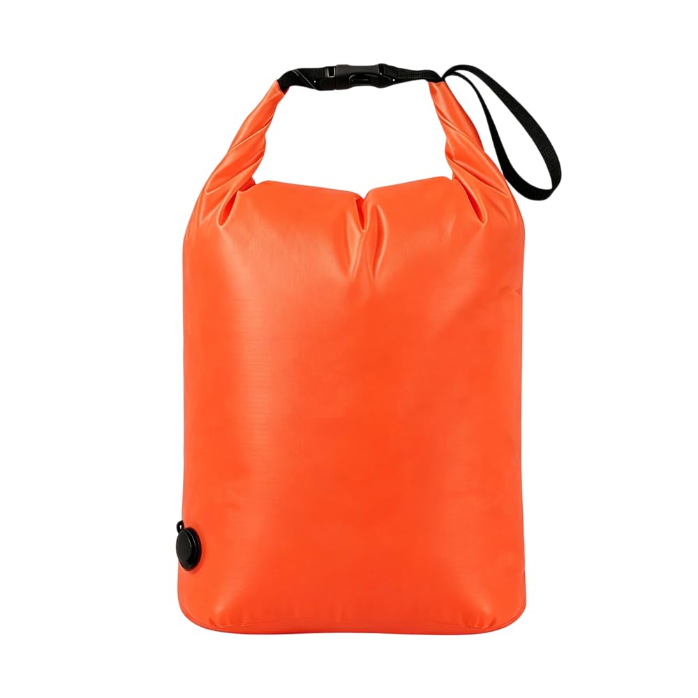 Travel Compressing Laundry Bag, No Pump Vacuum Space Saver Bags with Manual Air Valve, Roll Clothes Packing Pouch for Trip Luggage Suitcase