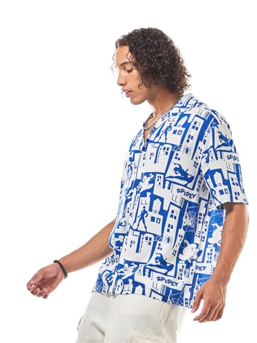 Chemise Spiderman pour homme Bewakoof idéale en vacances avec son col Resort grande taille