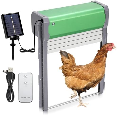 Daromigo Automatische kippenklep op zonne-energie met groot display