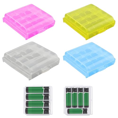 Aliagle Battery Storage Organizer 4-Pack Multi-Color