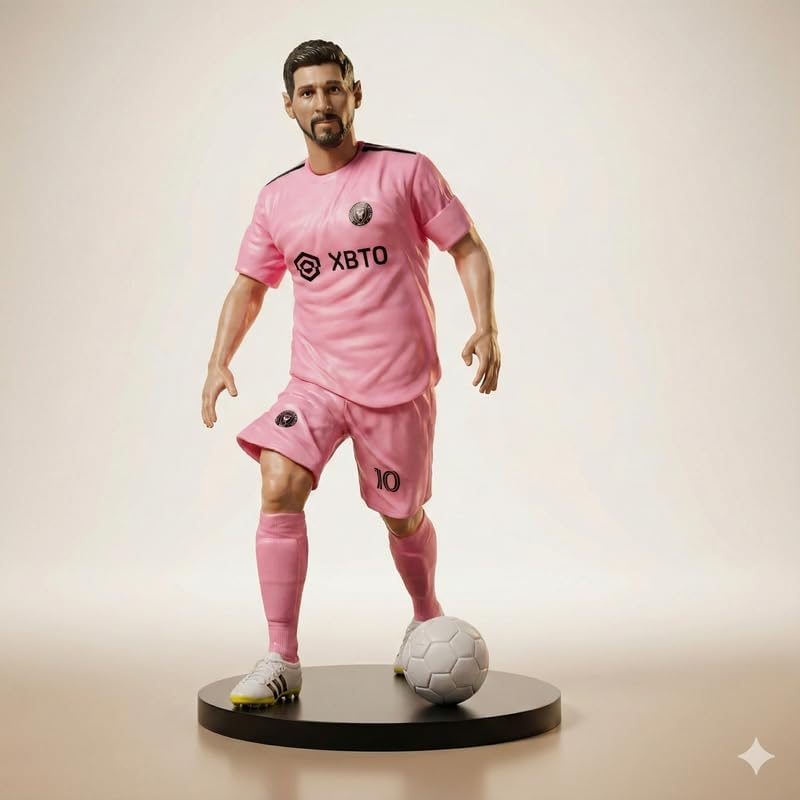 Image of Premium Action Figures Collectible for Office Desk, Study Table, Car Dashboard, Decoration for Anime Lovers, Fans, Kids, Collectors (Messi)
