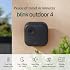 Blink Outdoor 4, Wireless smart security camera, two-year battery, 1080p HD day and infrared night live view, two-way talk 6 camera system