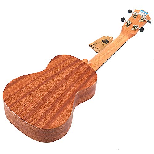 Ranber Sapele Concert Ukulele Kits 23 Pouces 4 Cordes Mini Guitare HawaïEnne avec Sac Tuner Capo Strap Stings Picks Picks - Les Beatles, Paul McCartney, John Lennon, RIngo Starr, George Harrison Ranber Sapele Concert Ukulele Kits 23 Pouces 4 Cordes Mini Guitare HawaïEnne avec Sac Tuner Capo Strap Stings Picks Picks – Image 7