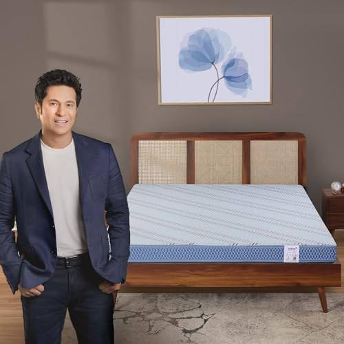 Livpure Smart Lumbar HR Foam Mattress| 3D Sleeptech Zones | Advanced Support with ComfortScience Tech| High GSM Certified Quilted Fabric| Double Bed (72x48x4) inch, 5 Years Warranty