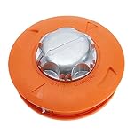 EMSea Trimmer Head Strimmer Bump Feed Spool M10x1.25 Left Thread Head Nylon Line Double Thread Head for Brush Cutter Garden Trimmer