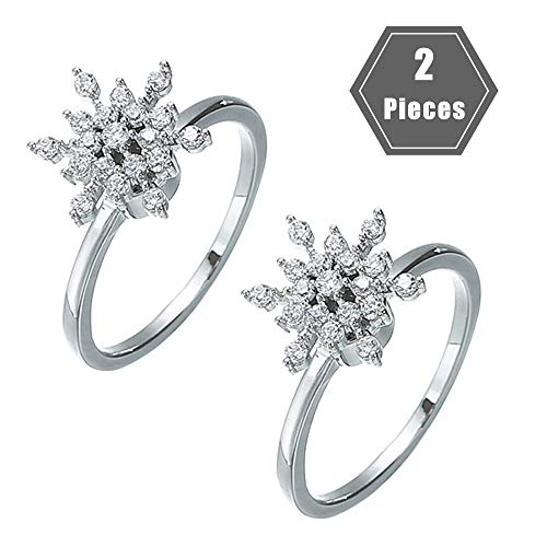 Anello Regolabile Donna, 2 Pezzi Gioielli Donna