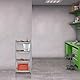 Relaxdays Schwerlastregal, HxBxT: 120 x 60 x 30 cm, 700 kg, verzinkter Stahl, Lagerregal Keller & Garage, braun/Silber
