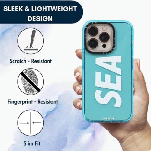 Image of for iPhone 12 Pro Max SEA Case Transparent, Grip Case Silicon Slim Fit Shock-Absorbing TPU Bumper & Anti-Yellowing Clear Protective Back Cover for iPhone 12 Pro Max (Blue, 01)