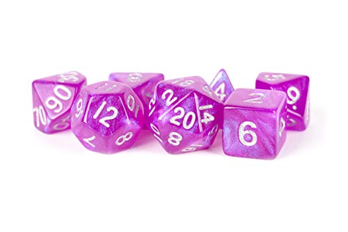 Fanroll By Metallic Dice Games 16Mm Acrylic Polyhedral Dice Set: Stardust Purple #TOP5