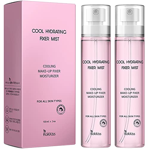 Rokkiss Cool Hydrating Fixer Mist 6.76 oz - Makeup Setting Spray for Face, Makeup Finishing Spray