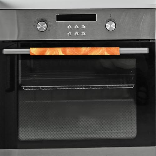 Image of Refrigerator Door Handle Covers Set of 2 Orange Gold Decorate Washable Fridge Dishwasher Mocrowave Oven Stove Decor Protector Handle Cover Keep Kitchen Appliance Clean from Food Stains Decorate