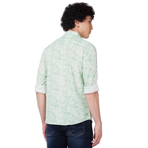 Image of Spykar Men's Regular Fit N /A Full Sleeve Printed Casual Shirts
