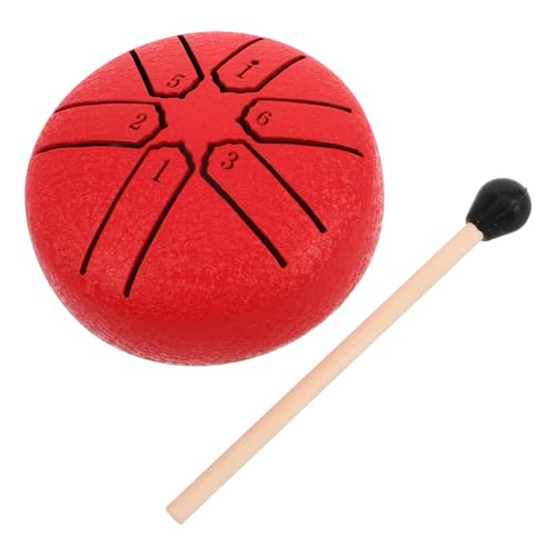 VICASKY Beginner Drum for Kids Adults Mini Steel Tongue Drum 6 Notes Yoga Meditation