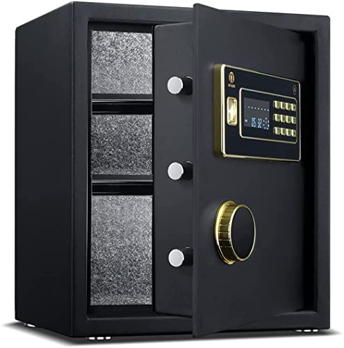 Armoire de sécurité numérique en acier noir de 1,4 pied cube RLKHXBS pour bureau