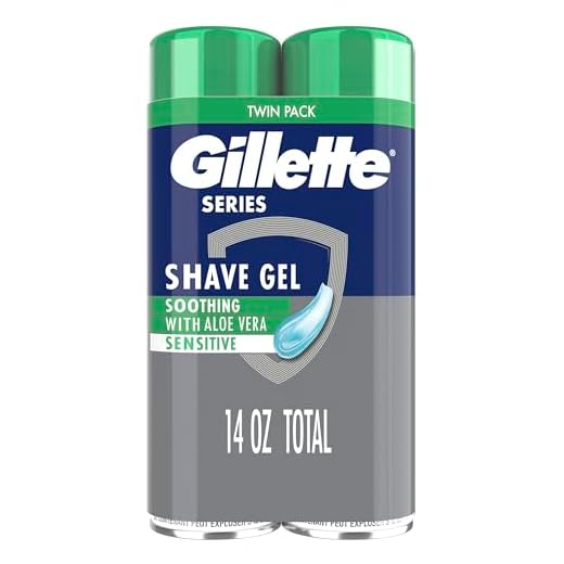 Gillette Series 3X Action Sensitive Shave Gel Twin