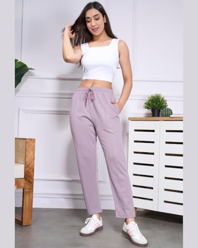 Image of CUPID Woman Plus Size Easy Cotton Track Pants, Comfortable Lower, Trouser, Joggers, Lounge Wear, Night n Daily Wear, Pajama, Travel Pant