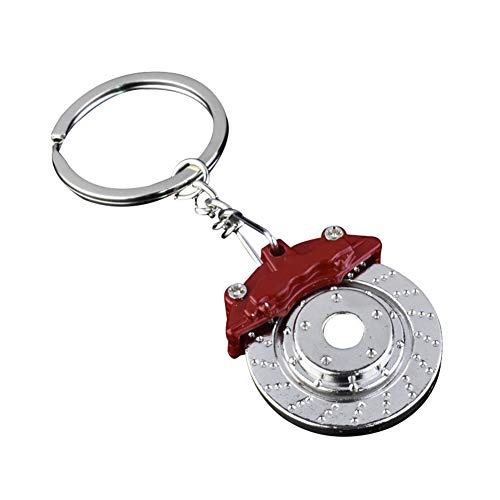 Preisvergleich Produktbild Hacoly Tasche Handtaschenanhänger Legierungen Schlüsselhalter Schlüsselanhänger Scheibenbremspumpe Anhänger Taschenanhänger Schlüsselbund Fahrzeugschlüssel Personalisierter-Rot