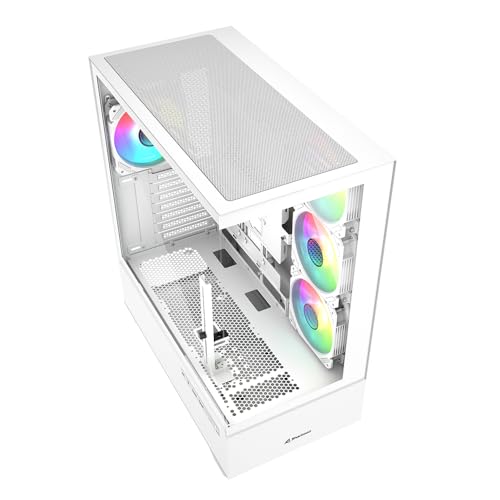 Gabinete Sharkoon AK6 RGB para PC ATX Blanco miniatura 3