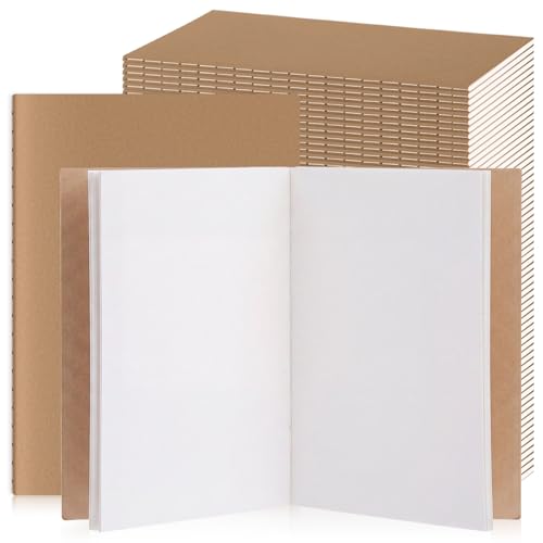 Carnet A5 couverture souple en kraft vierge lot de 200