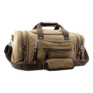 Overnight Handbag Shoulder Canvas Travel Tote Luggage Weekender Duffel Bag,170804-04