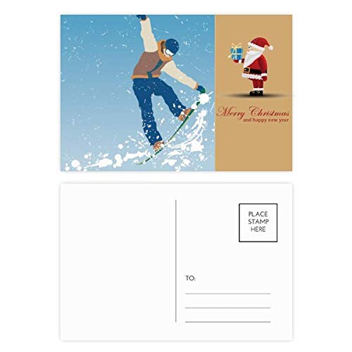 Cartes postales de sports d'hiver et ski : lot de 20 pour réussir vos vœux