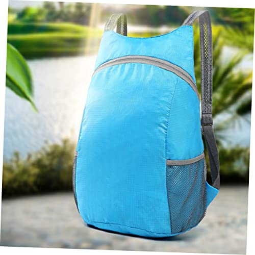 SUPVOX Foldable Travel Bag Large Capacity Backpack for Travel Accessories Durable for Casual Day Trips Blue3