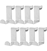 ZSMJAER Pack of 8 Door Hooks for Hanging, Coat Hooks Door Hanging, Door Hooks for Two Door Thicknesses, etc.