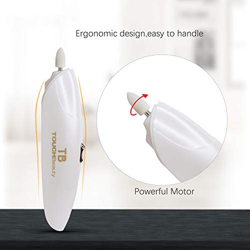 TOUCHBeauty Elektrische Nagelfeile Maniküre und Pediküre Set 10 in 1 Nagelbohrer mit LED Licht Nagelpuffer Polierer… – Bild 6