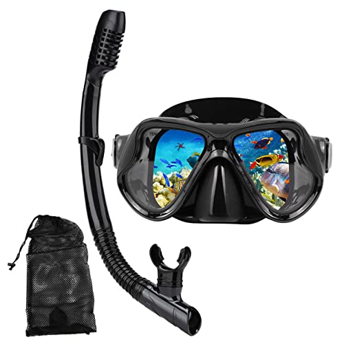 DIPUKI Snorkeling Gear for Adults Snorkel mask Set...
