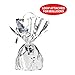 Beistle 12-Pack Metallic Wrapped Balloon Weights, Silver Party Decor for Table & Centerpieces, Special Event Decorations for Festive Celebrations, 6 Oz.