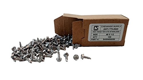 Tornillos Hexagonales Acero Inoxidable #6 x 1/2 Pulgada miniatura 2