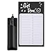 KINBOM Bloc-Notes Magnétique pour Réfrigérateur et Porte-Stylo Magnétique, Drôle To Do List Bloc Note Bloc-Notes pour Liste d'Épicerie avec Porte Stylo en Cuir PU pour un Plan Quotidien Organisé