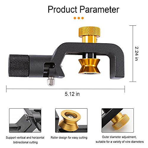 Image of 8-28MM Wire Stripper, FTTH Armored Fiber Optic Cable Stripper, Coaxial Mid Span Cable Stripper, Radial Cutter, Slitting Tools with Adjustable Cutting Depth, 5 /16 inch to 1 1 /8 inch Diameter