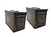 Military .50 Cal Ammo Steel Storage Cans (empty boxes) Light Use 2-1B