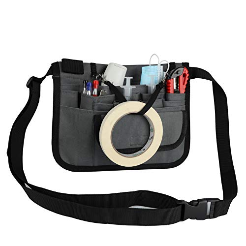 Sac banane pour infirmière gris avec 13 poches de soin