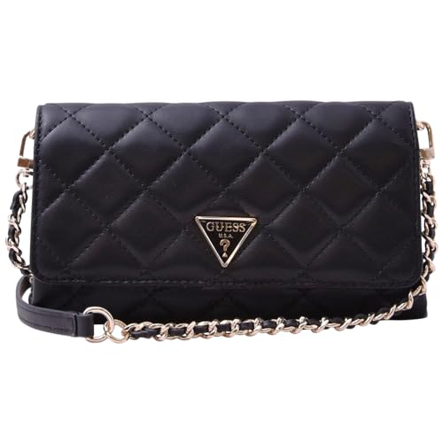 GUESS Damen Tali Flap, Crossbody-Klappe, Organizer, Schwarz