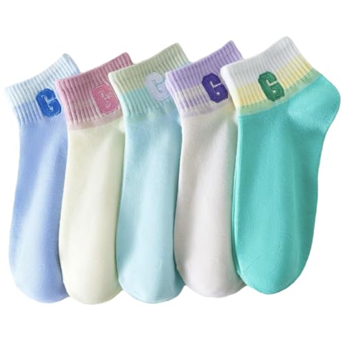 Image of Women's Ankle Socks for Casual & Sports Multicolor Odour Free Fancy Multi design Socks Pack
