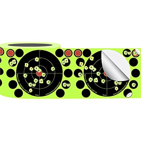 Splatterburst Targets - Roll of (100) 6 Inch Stick & Splatter Self Adhesive Shooting Target Stickers - Gun - Rifle - Pistol - Airsoft - BB Gun - Pellet Gun - Air Rifle - Made in USA Cover