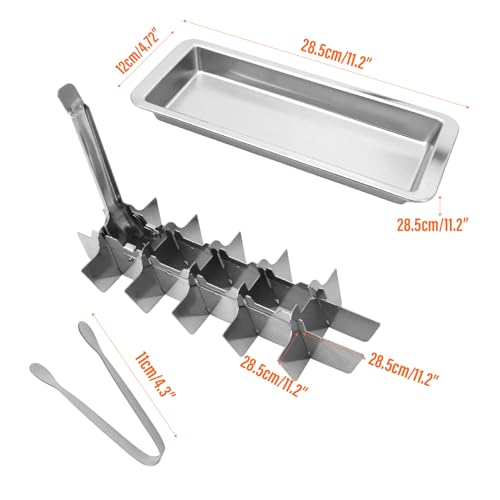 Set de 2 moldes para cubitos de acero inoxidable miniatura 3