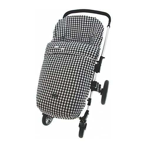 Rosy Fuentes Saco Silla de Paseo Universal - Saco Carrito Bebé - Funda de silla de paseo - Equipado para ser Ajustado perfectamente 0-negro