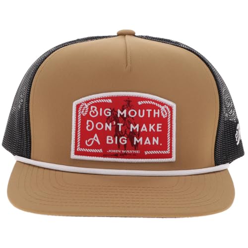 Image of HOOEY John Wayne Trucker Hat - Adjustable Snapback, Breathable Mesh Baseball Cap