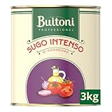 BUITONI Sauce Tomate Intense 3kg - Avec Morceaux - Concentrée aux Oignons - Prête-à -l'E...