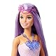 Barbie 3-in-1 Fantasie Puppe, Spielset mit 8 Accessoires inklusive Meerjungfrauen-Schwanzflosse, Feenflügen, königlichen Ketten, Schuhen un vielem mehr für über 10 Verschiedene Looks, JCP74
