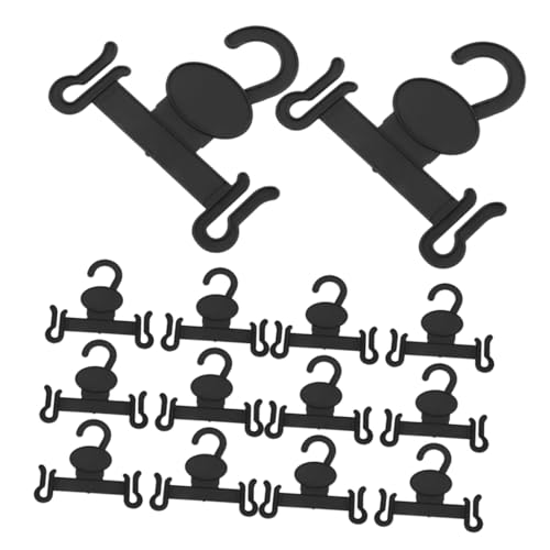 PRETYZOOM 30pcs Slipper Hook Hooks Car Clothes Hanger Hanger Hat Storage Coat Hanger Retail Hanger Holder Holder Slippers Storage Rack Clothes Hangers for Shop Plastic Black