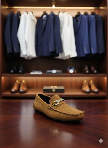 Image of BUZZBASK Men?s Synthetic Leather Loafers | Premium Soft Comfort Driving Shoes | Lightweight Casual Slip-On Moccasins for Office, Party, Anti-Skid Sole Stylish Formal Shoes