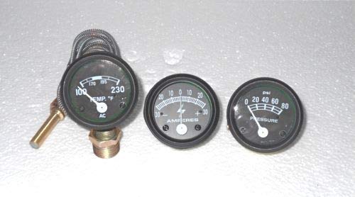 Medidor de temperatura para Ford Tractor 9N 8N y 601 con bisel negro de alta resistencia