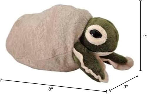 Miniatura 7 de The Petting Zoo Peluche de tortuga y huevo, regalos para niños, animales de criatura marina, tortuga marina de peluche de 8 pulgadas