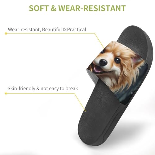 Cute Dog Funny House Sandals Non Slip Shower Slippers Quick Drying Bathroom Shoes for Women Men3