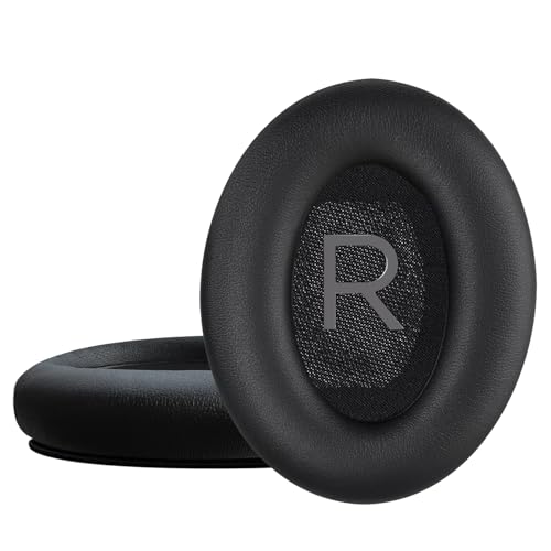 Bose（ボーズ） QC45 ヘッドホン対応 交換用イヤーパッド 互換イヤークッション ヘッドホンカバー 高密度メモリーフォーム ソフトプロテインレザー 音漏れ防止 Bose Headphones Replacement Ear Pads Cushion Bose QuietComfort 45 headphones –ブラック (Black)のサムネイル